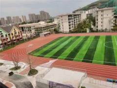 塑膠跑道施工現場